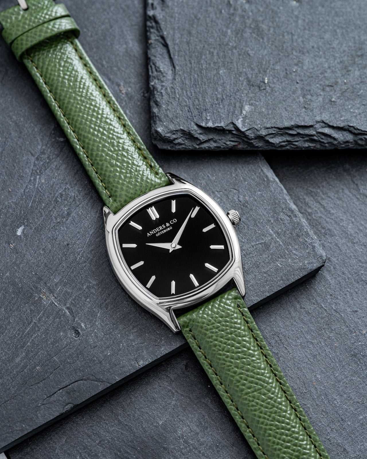 20mm Green Calf Leather Strap