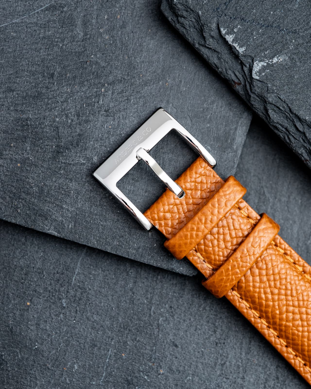 20mm Light Brown Calf Leather Strap