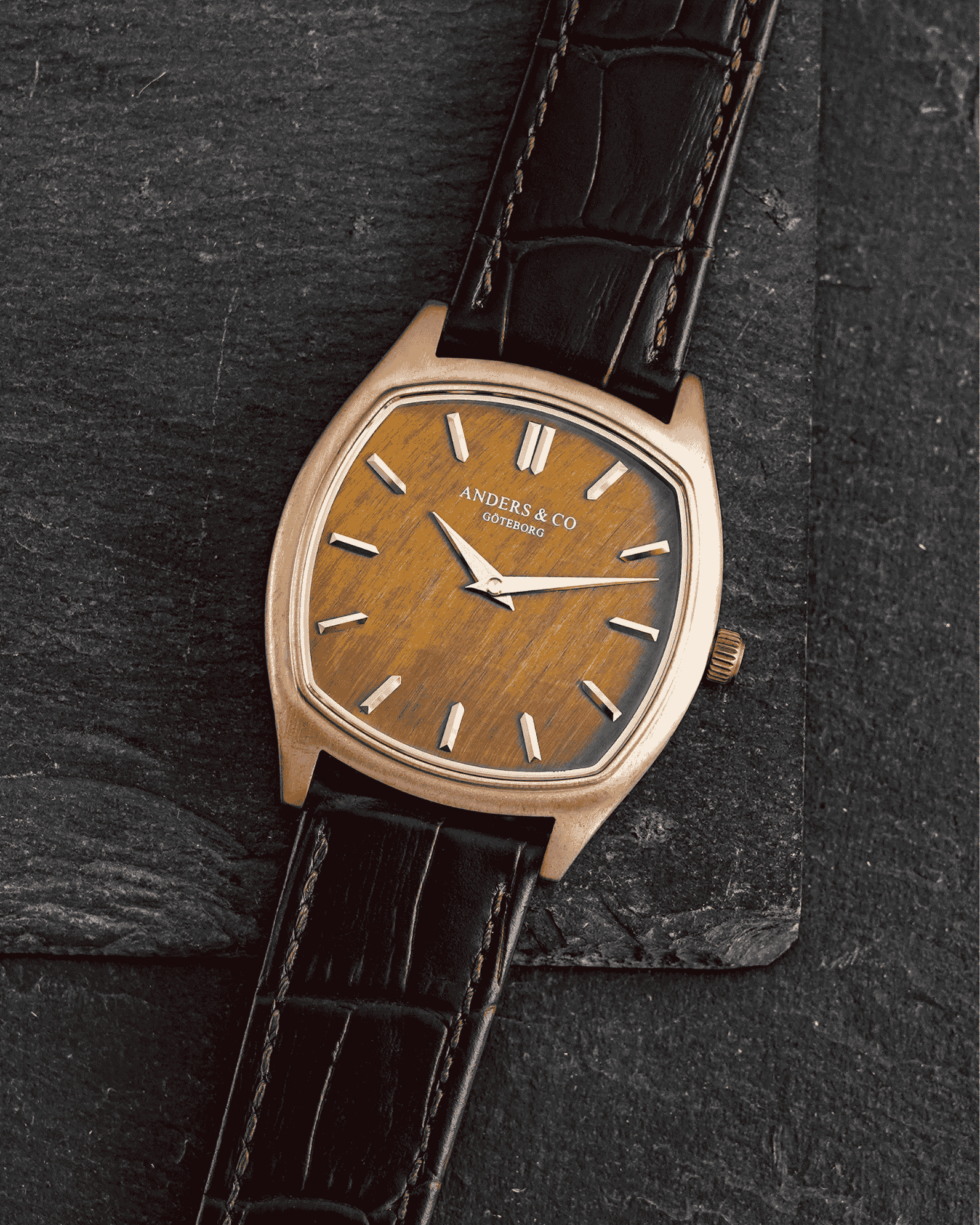 Anders & Co. Timepieces AC2 Volcán Bronze Tiger Eye