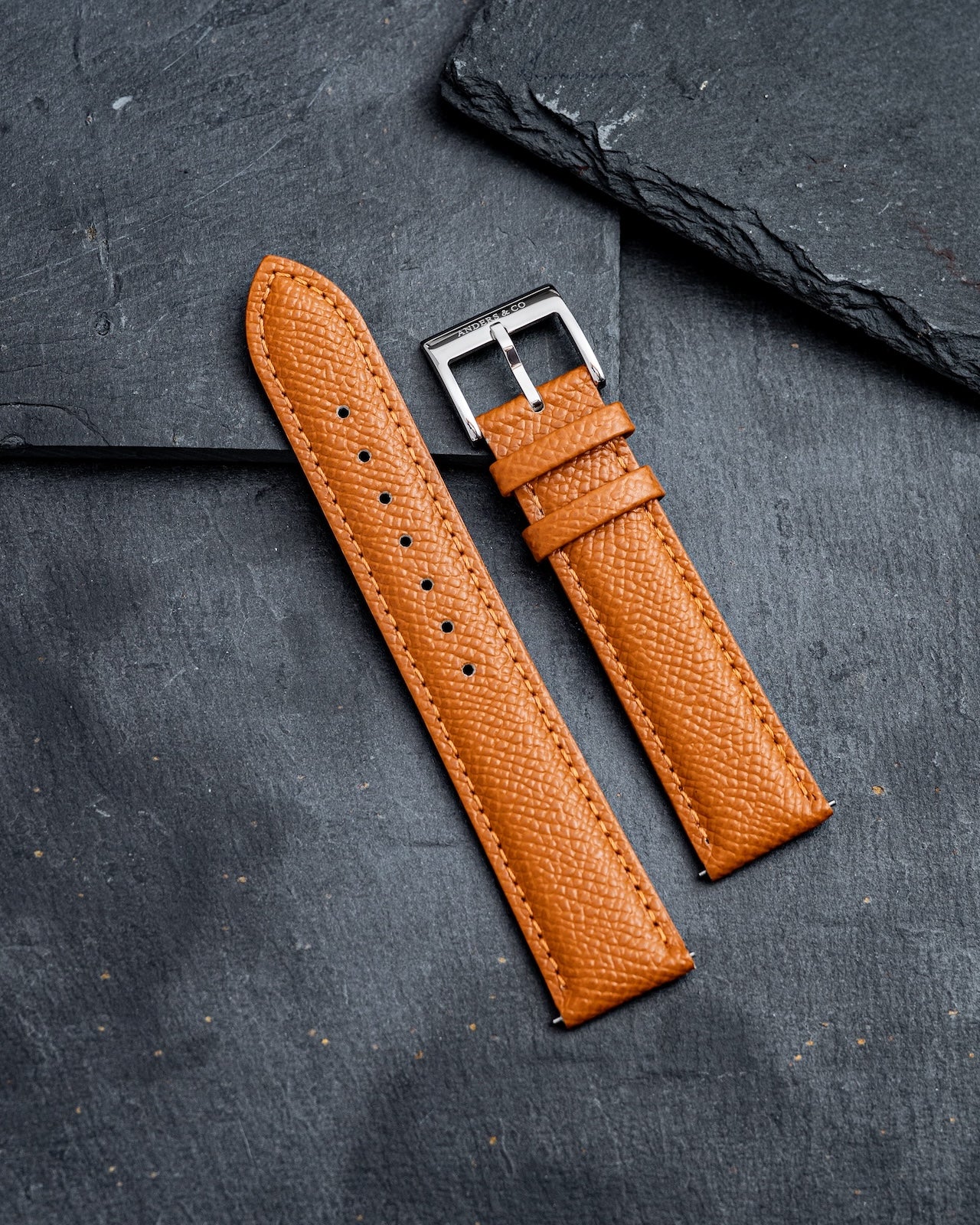 20mm Light Brown Calf Leather Strap