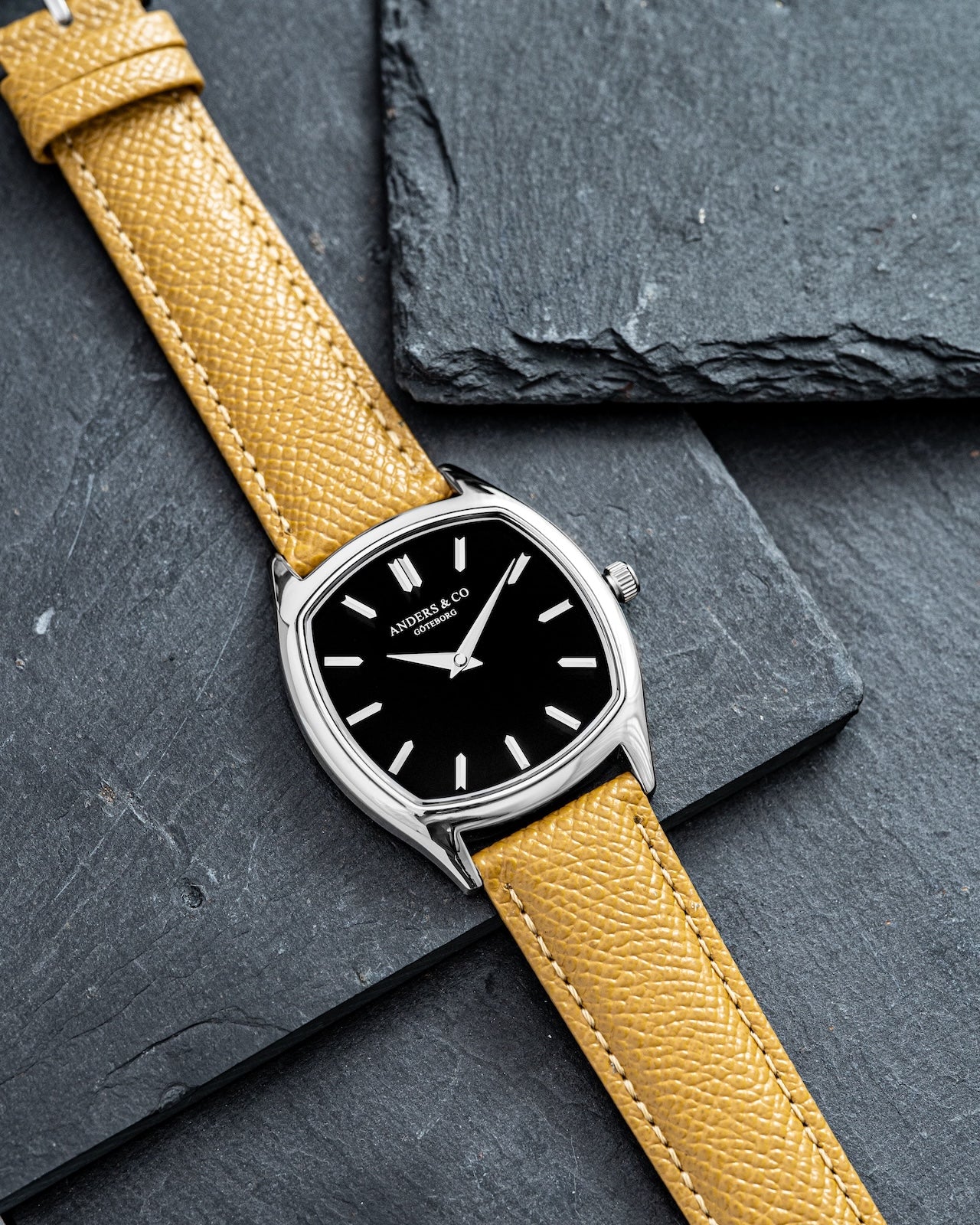 20mm Mustard Yellow Calf Leather Strap